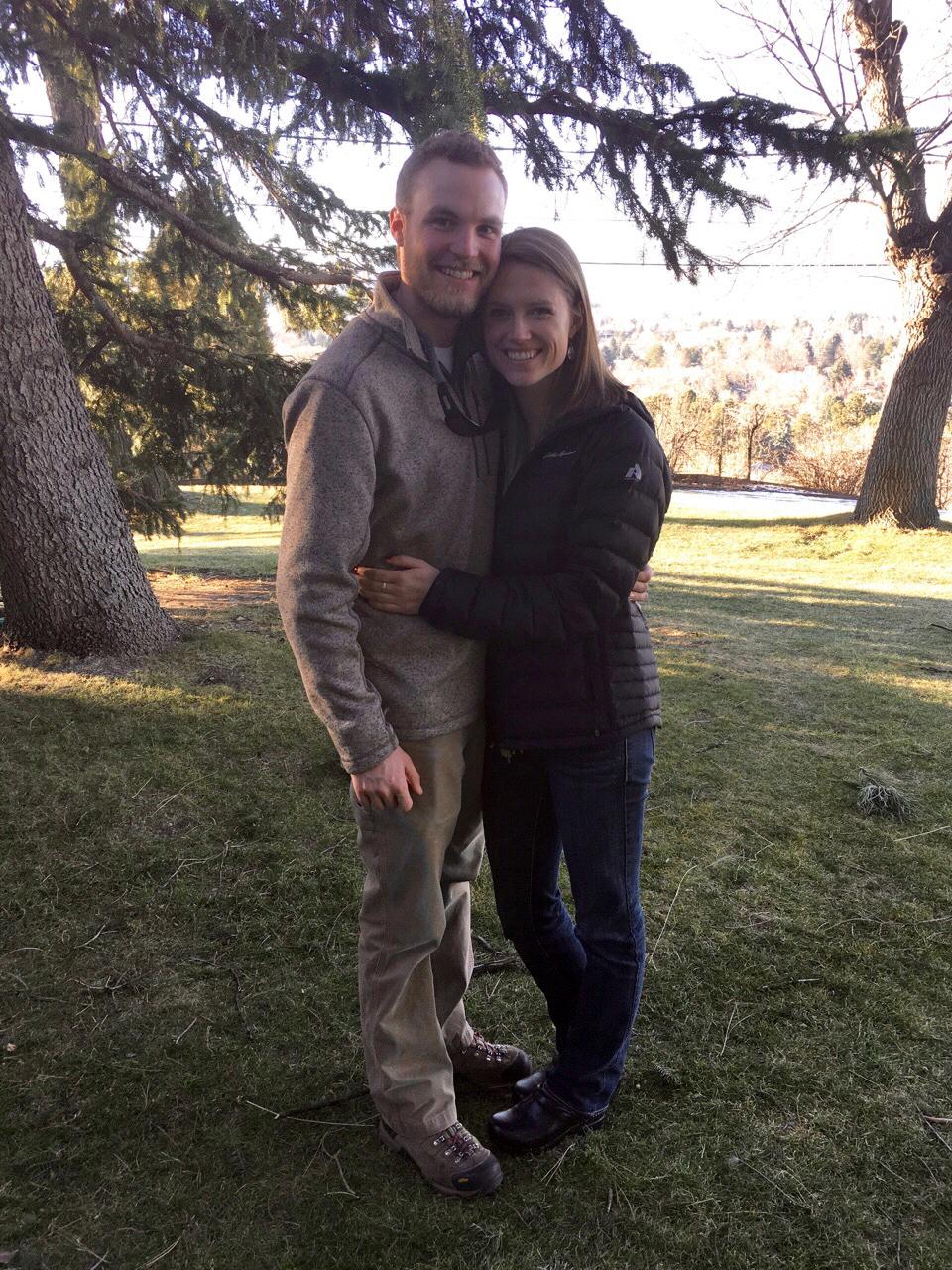 A Christmas capture in Nana & Grandpa Sitzman's backyard