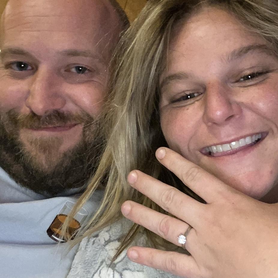Moments after the engagement!
