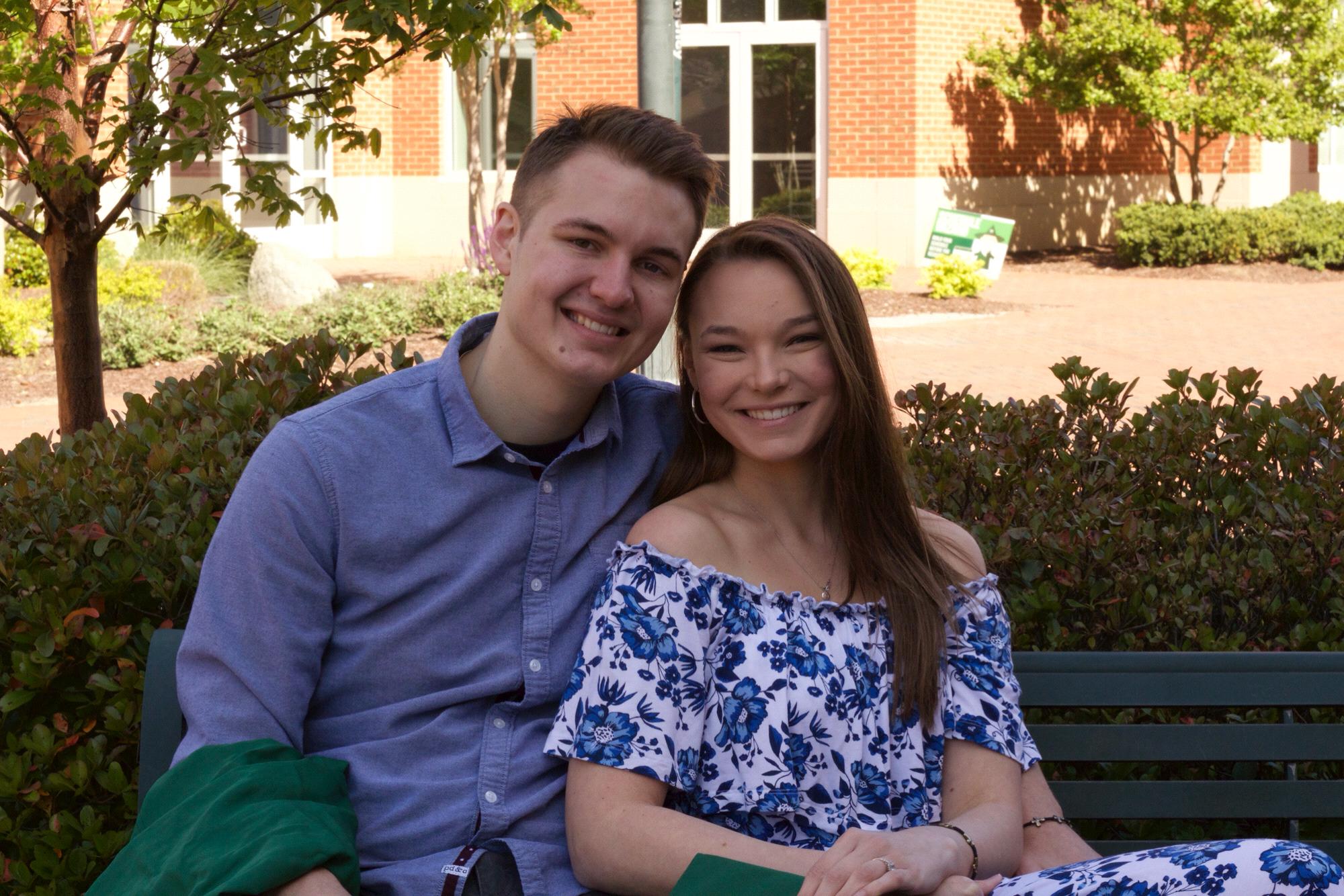 Caleb's graduated college and Olivia made him take Senior pictures!