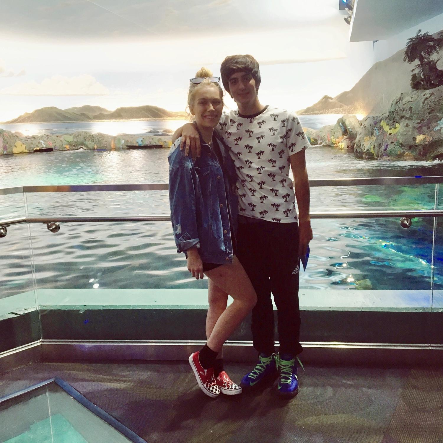 2018- Drake cancelled his concert for the 2nd time so we went to the aquarium