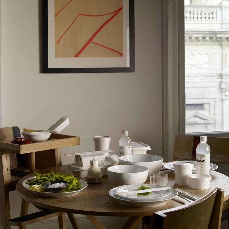 Royal Copenhagen, White Fluted Salad Plate | Zola