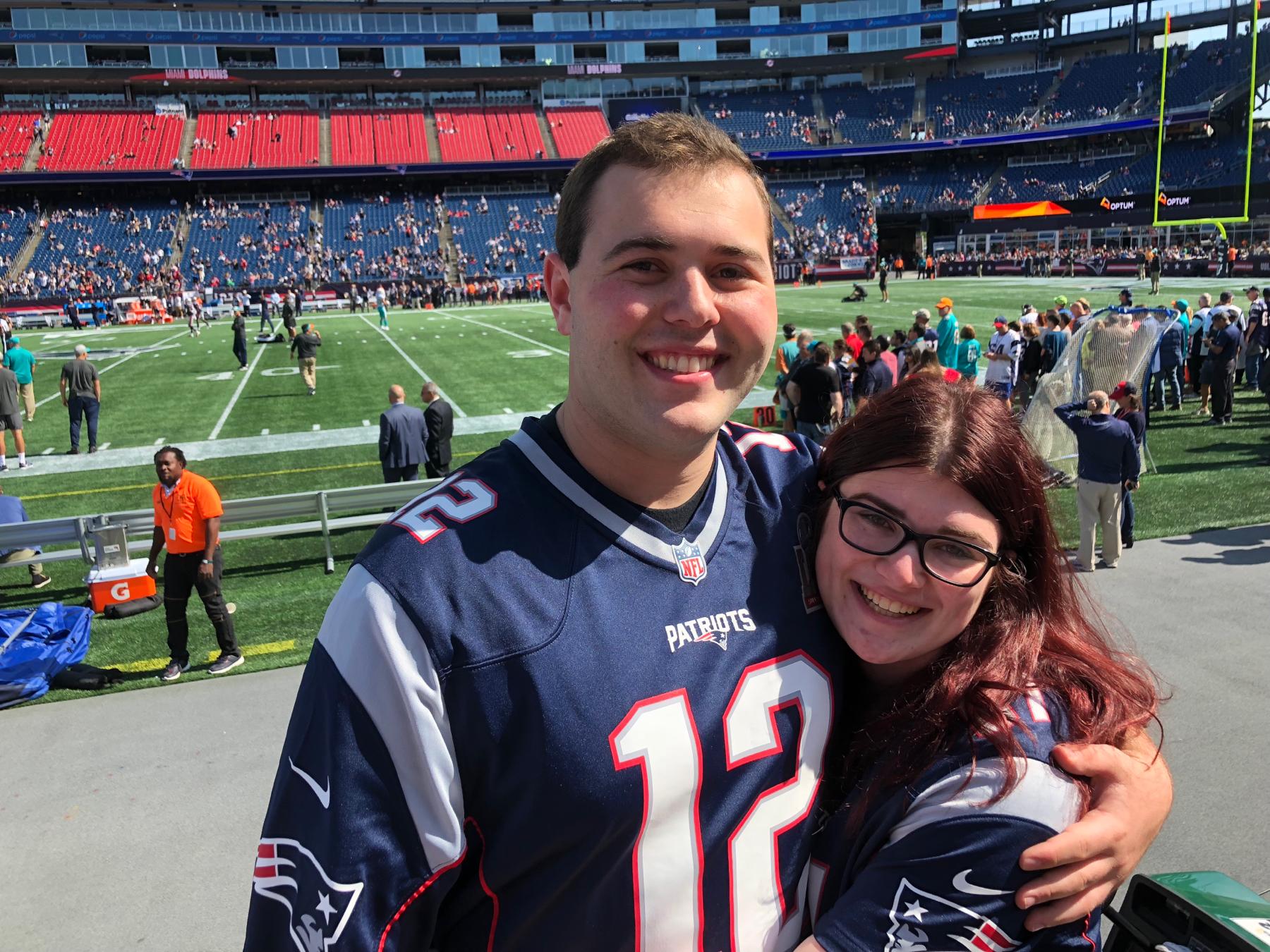 Our First Patriots Game Together!