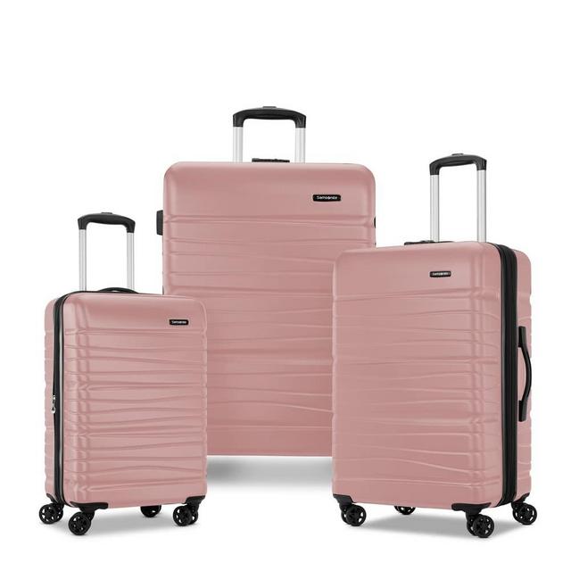 Samsonite Evolve Se Hardside Expandable Luggage with Double Spinner Wheels, Rose Gold, 3PC Set (CO/M/L)