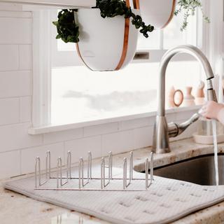 Shape Shifter 2-in-1 Dish Mat + Rack