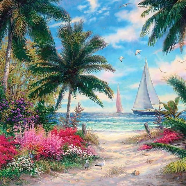 Buffalo Games - Chuck Pinson - Sea Breeze Trail - 1000 Piece Jigsaw Puzzle for Adults - Challenging Puzzle Perfect for Game Nights - Finished Size is 26.75 x 19.75