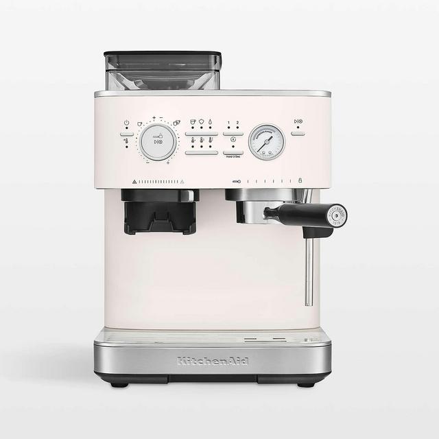 KitchenAid ® Porcelain White Semi-Automatic Espresso Machine