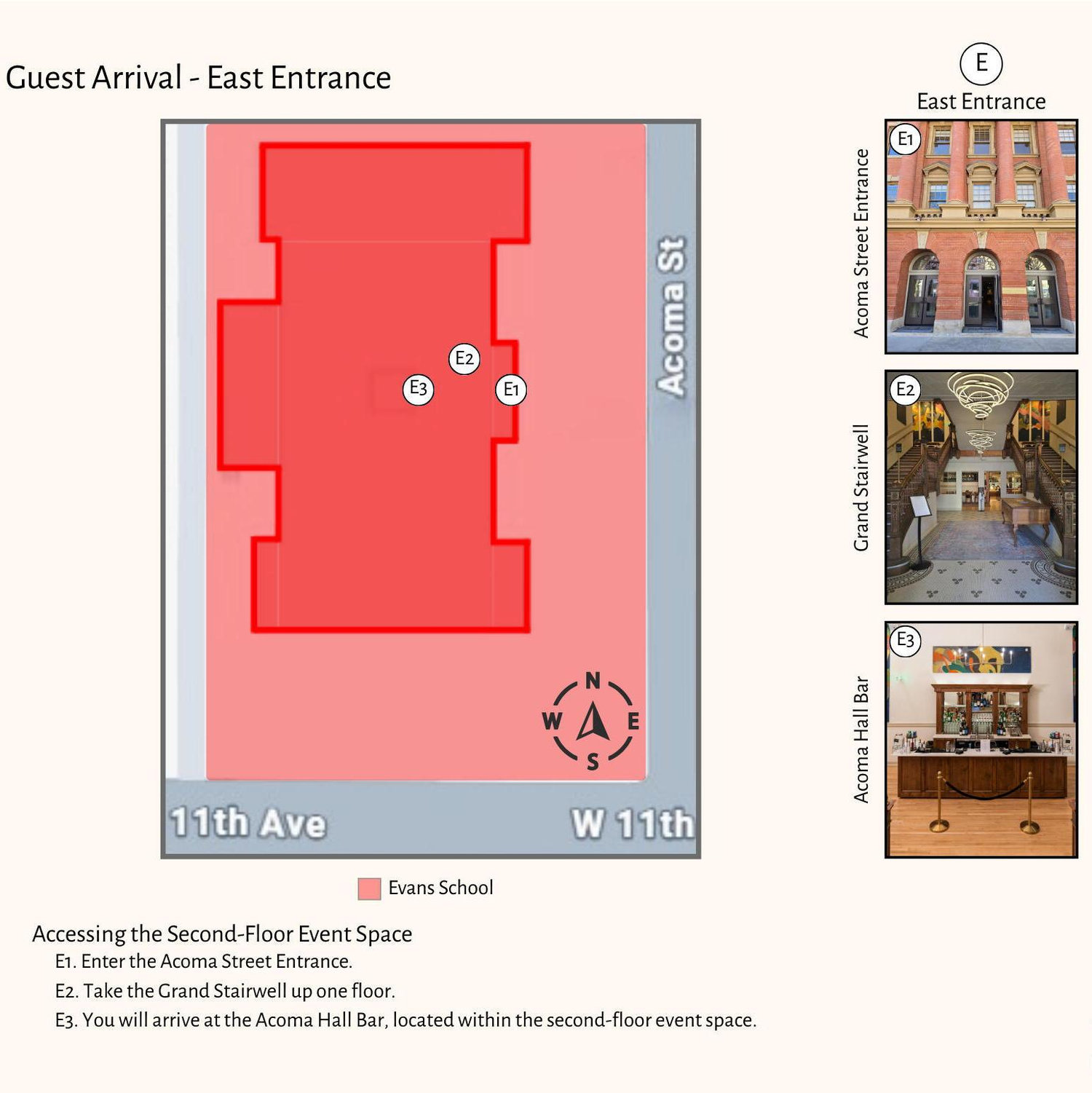 Guest Arrival Map- East Entrance