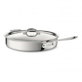 D3 Stainless 3-ply Bonded Cookware, Sauté Pan with lid, 6 quart