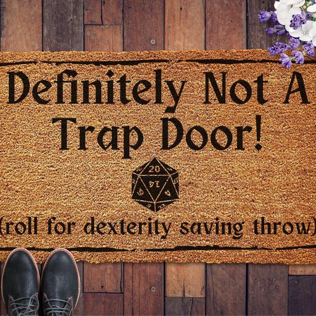 Not A Trap Door Doormat, D&D Doormat,...