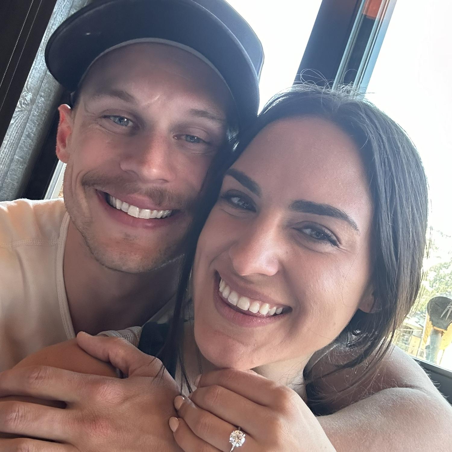 Spending our first day together engaged!