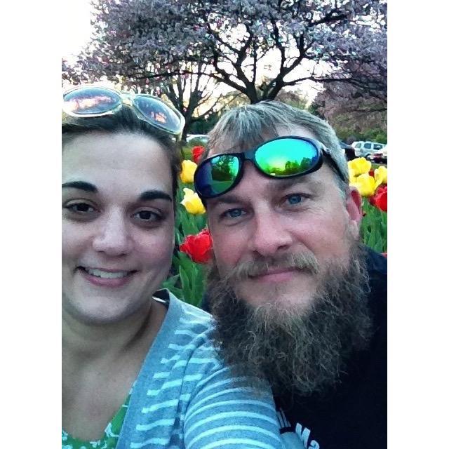 one of our first Facebook pix together