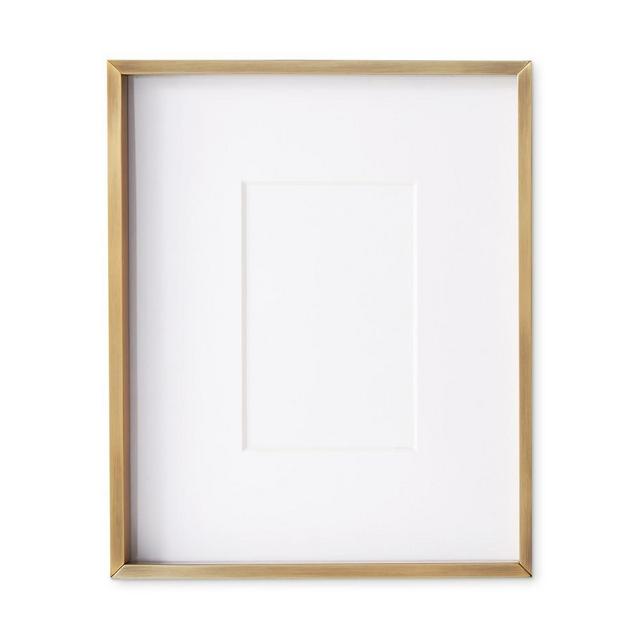 Polished Nickel Gallery Frames with Antique Brass, 4" X 6"