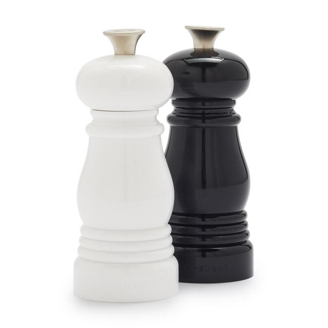 Le Creuset Petite Salt & Pepper Mill Set - Black and White