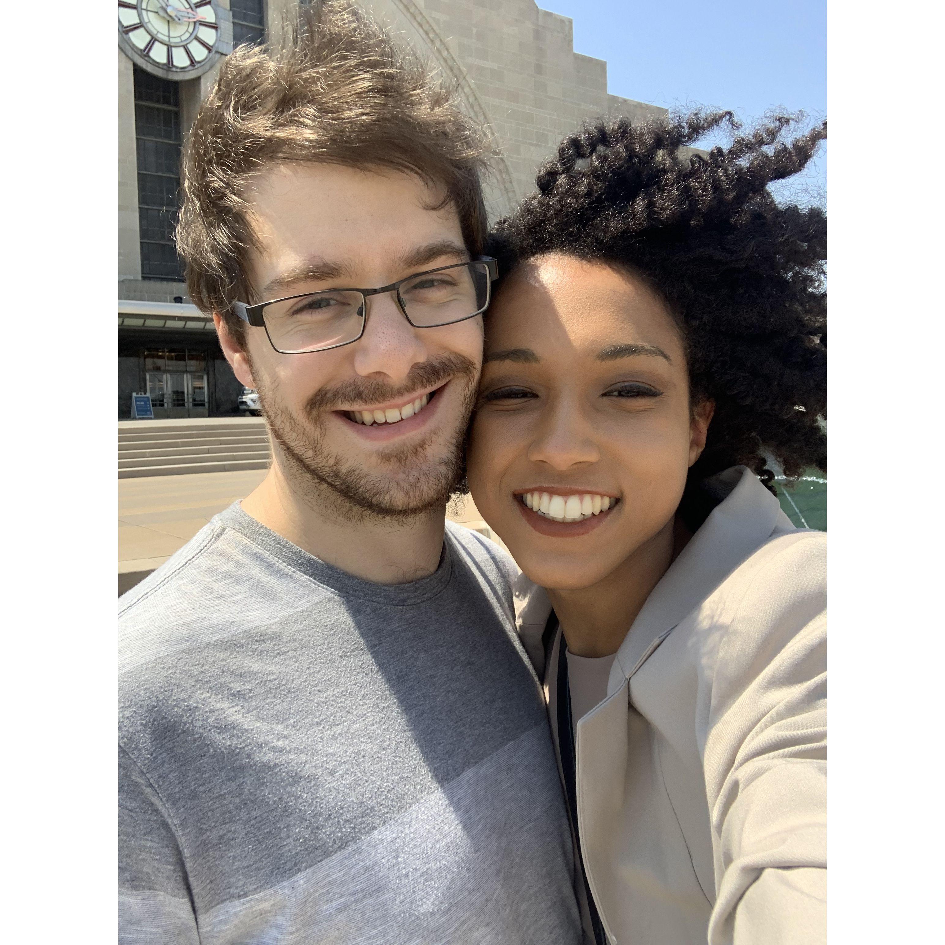 Date at the Cincinnati Museum, and one of Madison's favorite pictures.