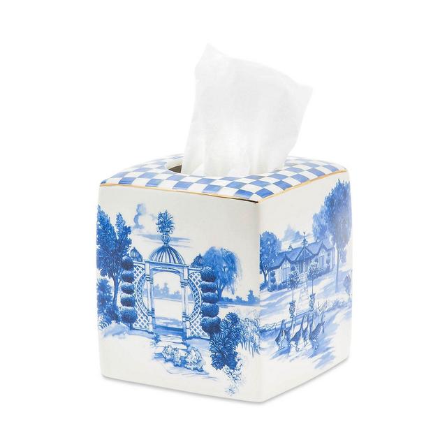Mackenzie-Childs Royal Toile Tissue Holder