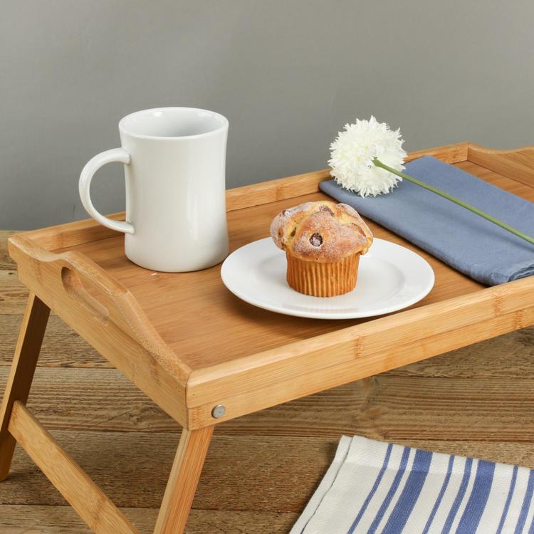 BAOLGI GB 806 朝食トレイ BIA Cordon Bleu, Bamboo Folding Breakfast Tray | Zola