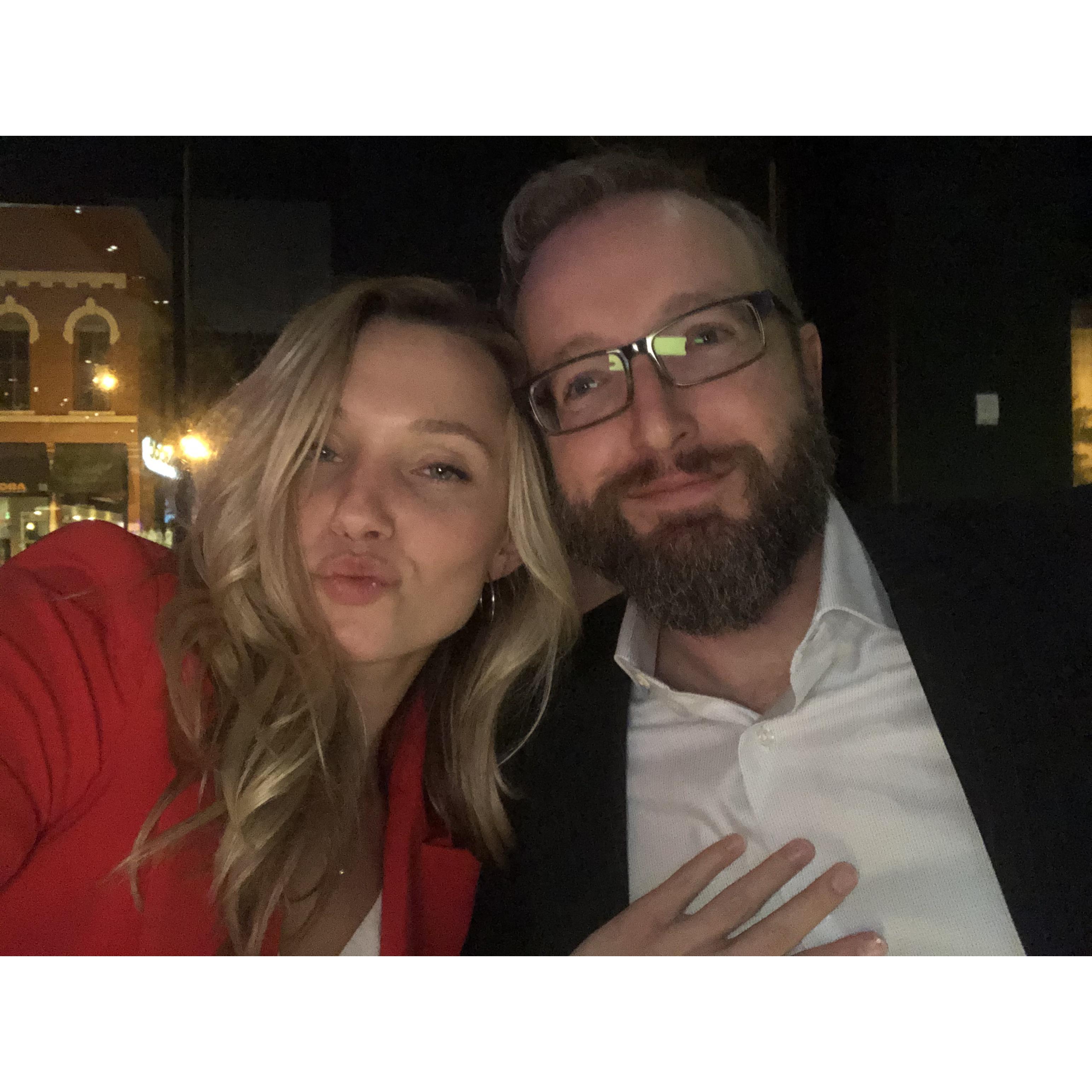 One of our many spur-of-the-moment happy hours after work 🥃🍸