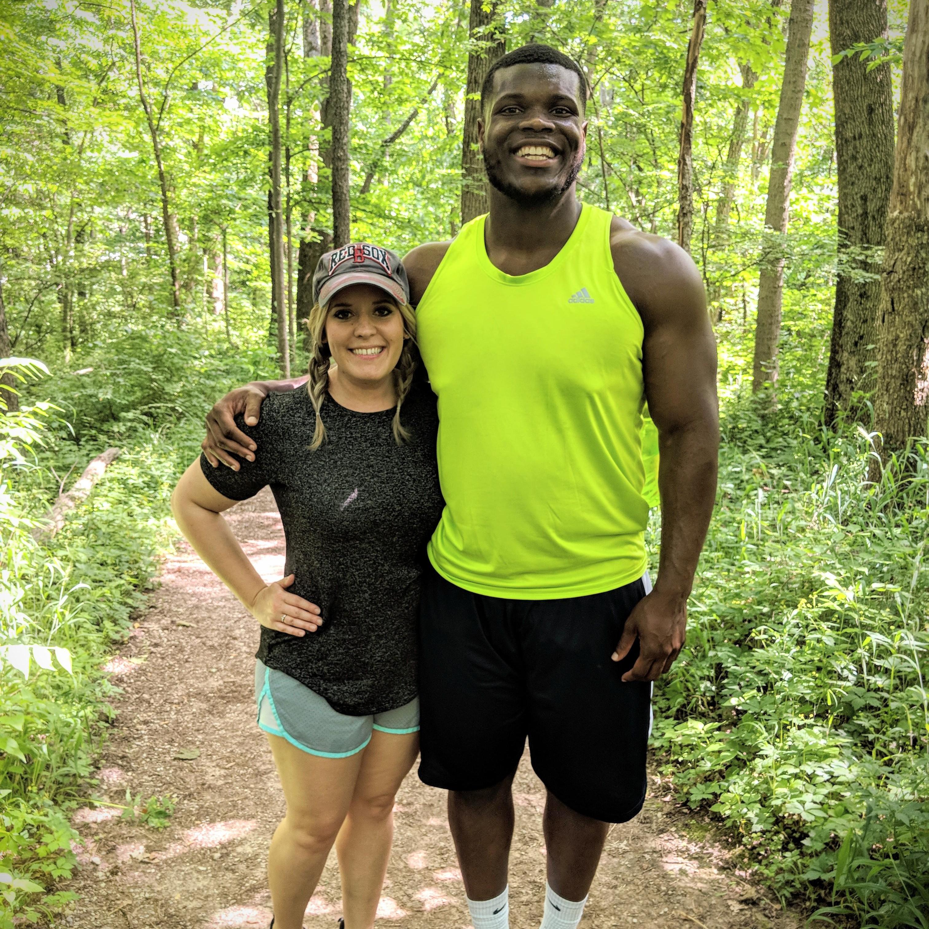 hiking and picnic date at Eagle Creek Park on Memorial Day weekend