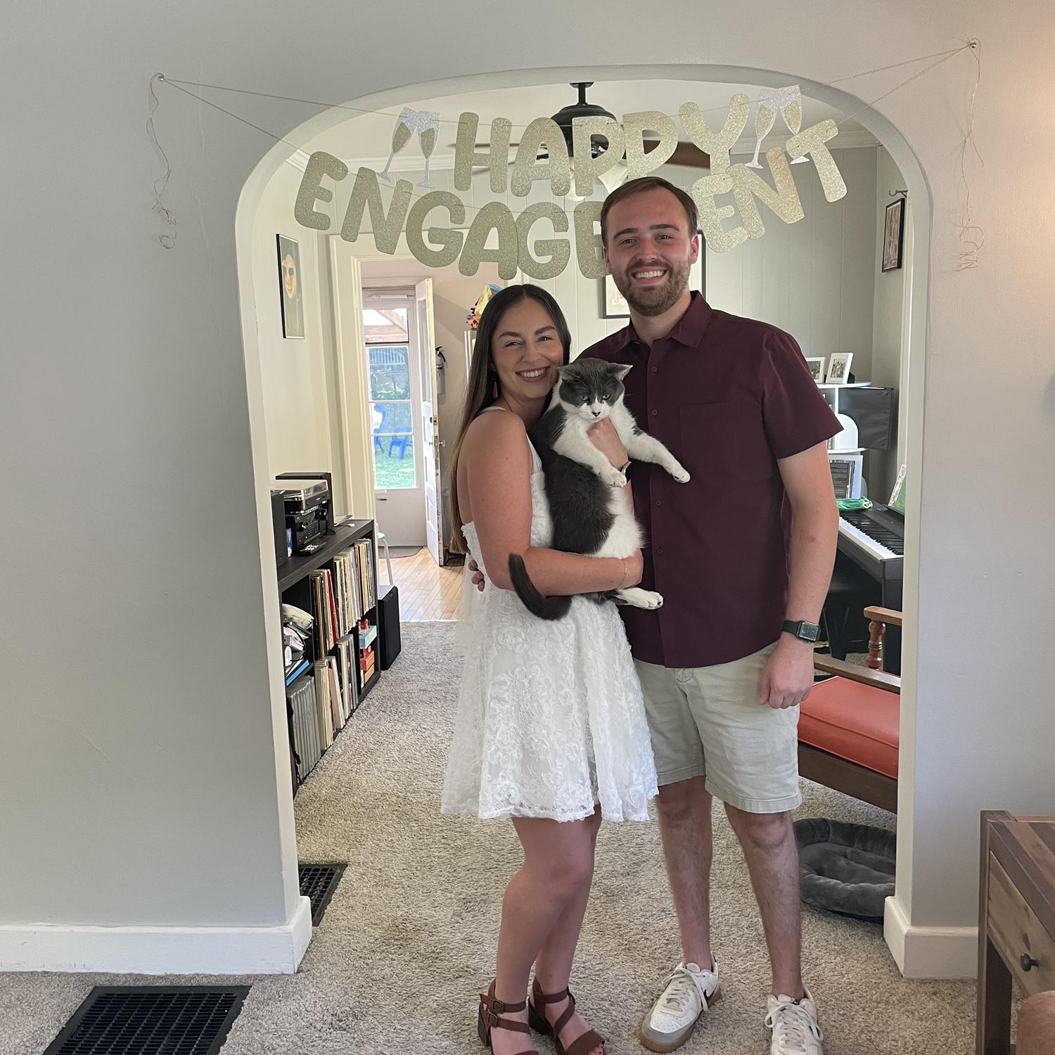 Engagement party with the newest member of the family!