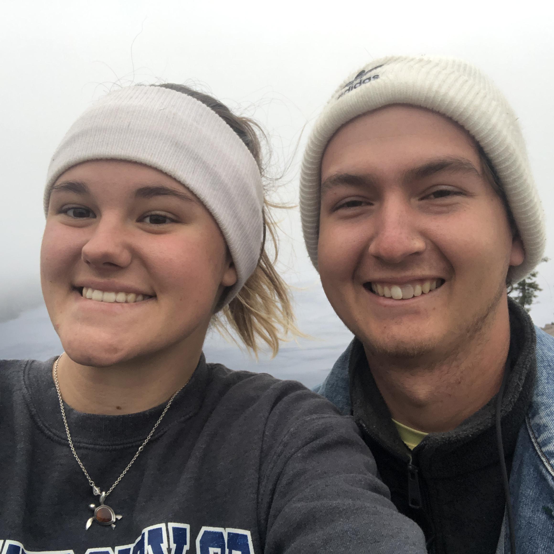 We visited Crater Lake in Oregon and it was so foggy!