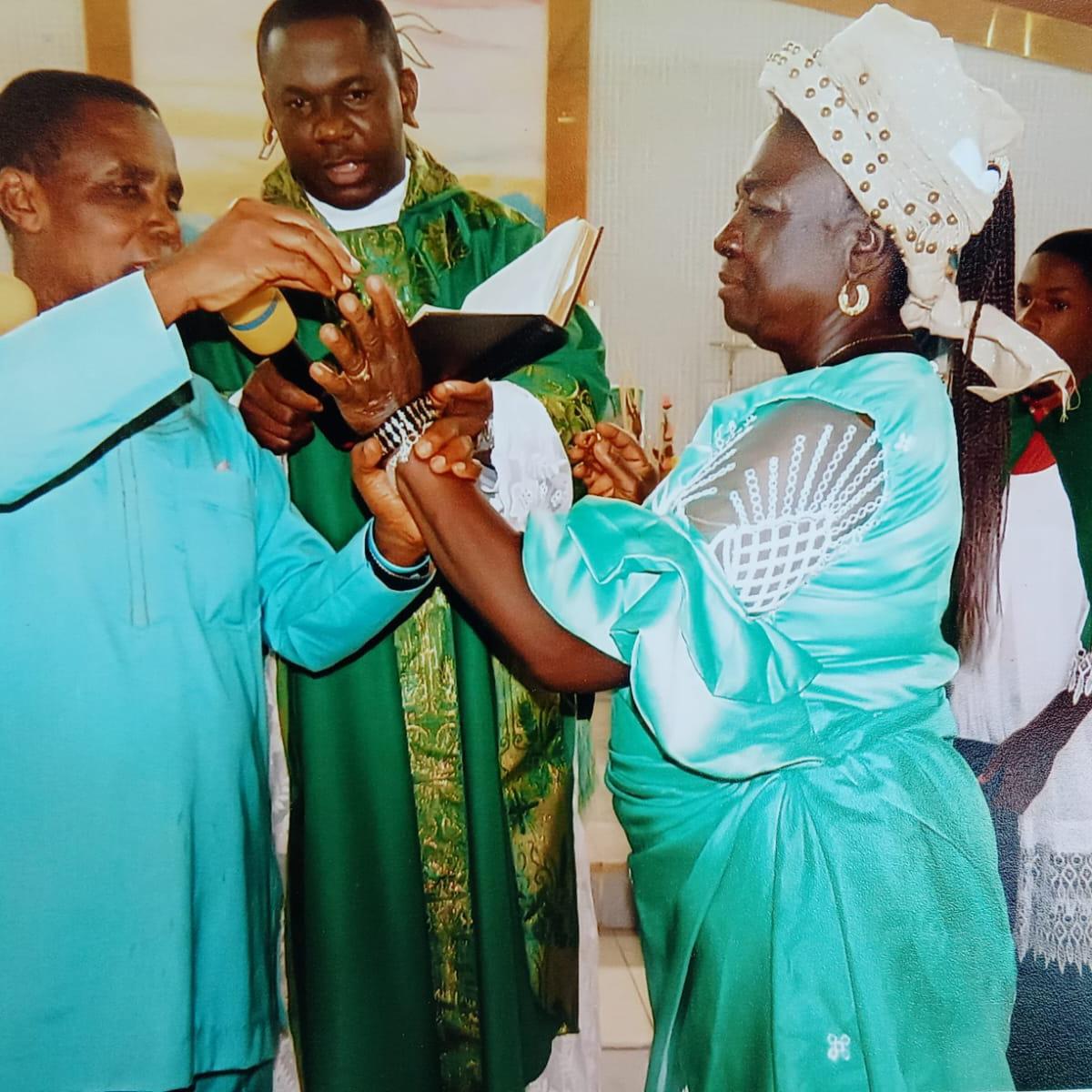 Golden Couple Renewing Their Vows at 25th Wedding Anniversary