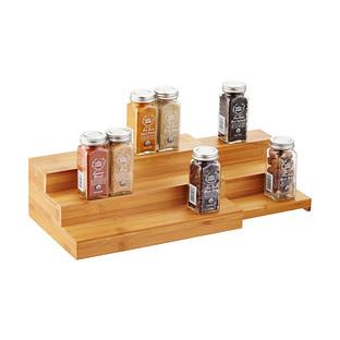 3-Tier Bamboo Expanding Spice Shelf