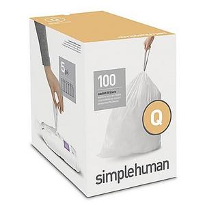 simplehuman® Code Q 20-Pack 50-65-Liters Custom Fit Liners (Set of 5)