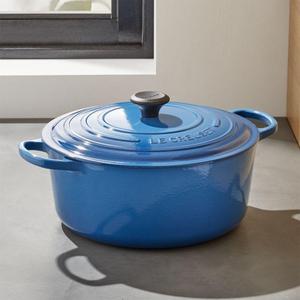 Le Creuset - Le Creuset ® Signature 9-Qt. Round Marseille Blue Dutch Oven with Lid