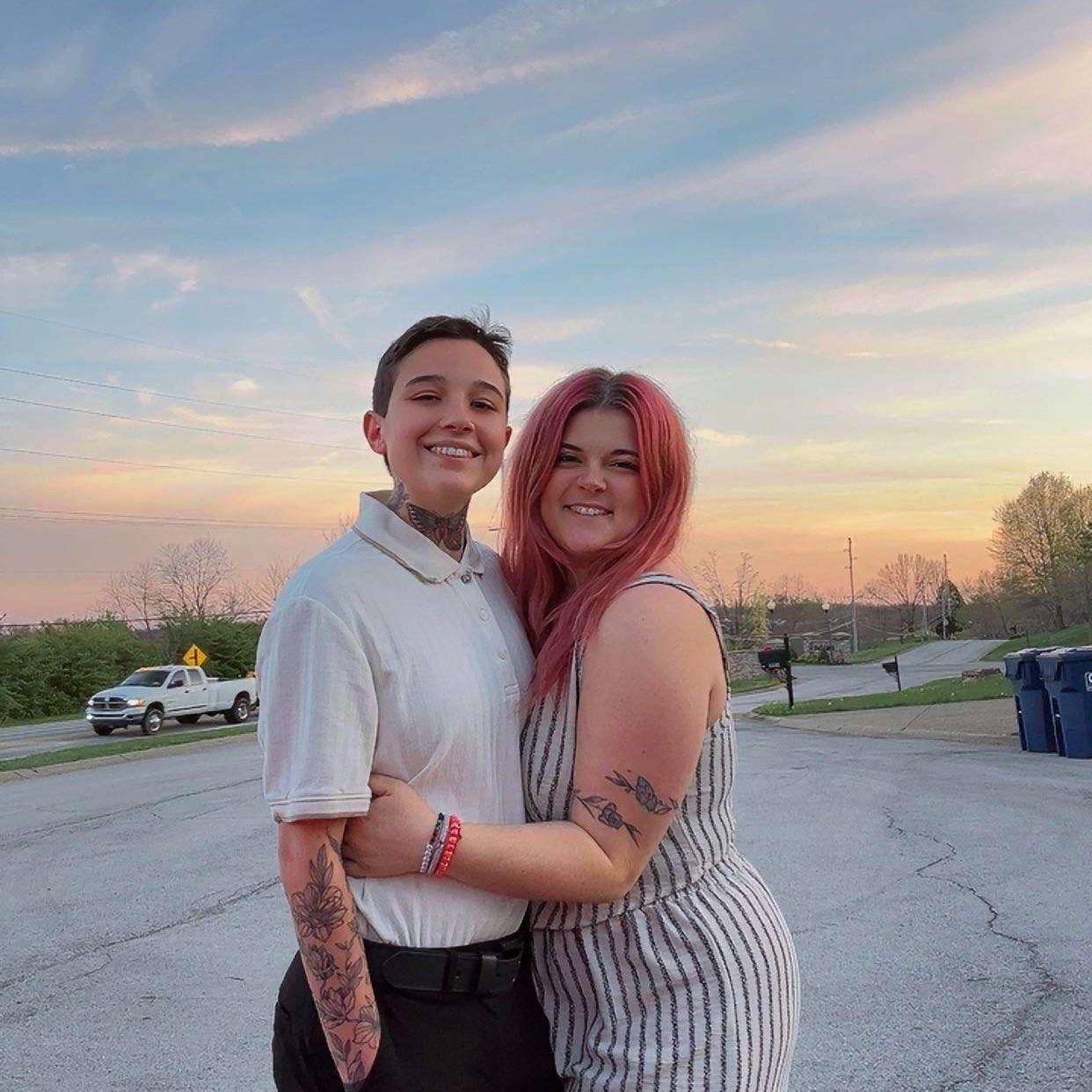 This was one of the first times we got dressed up for each other.