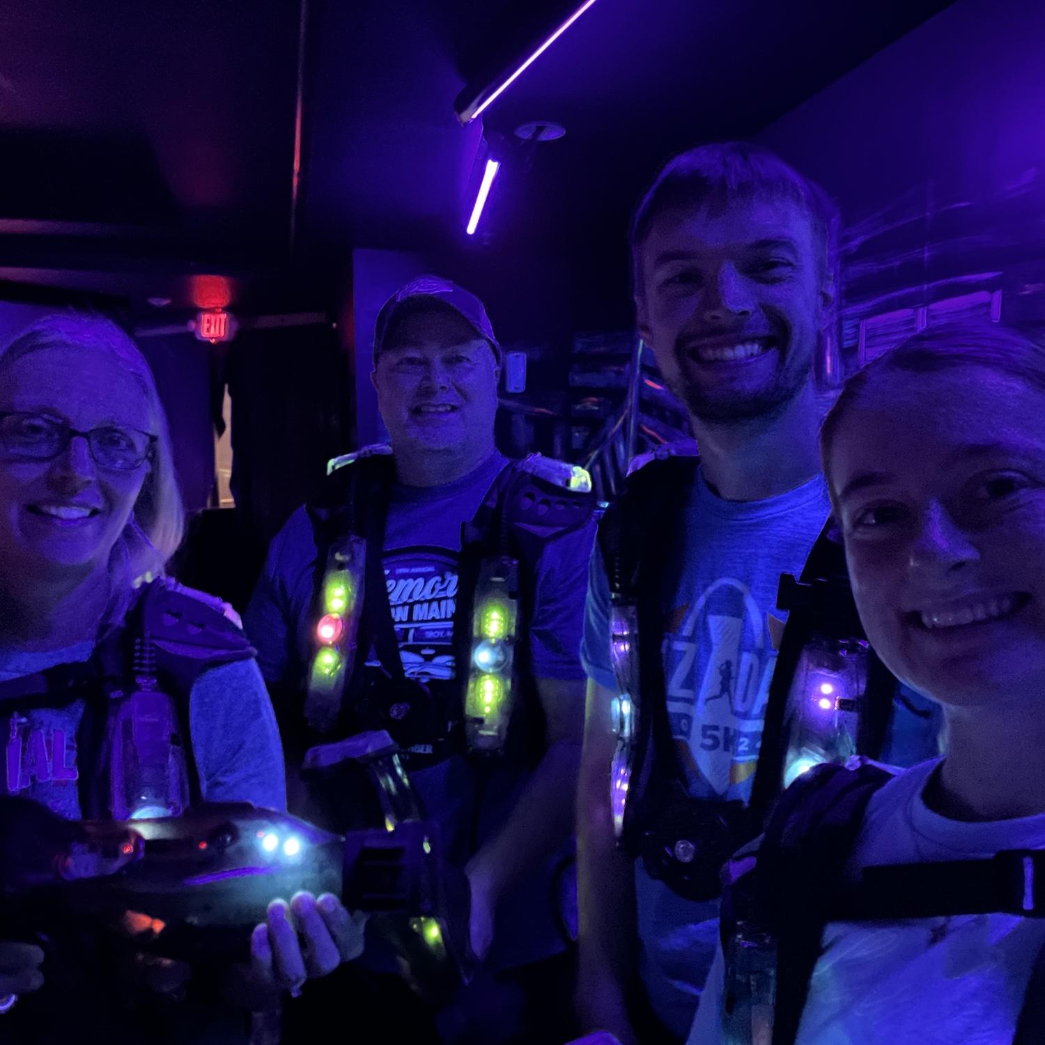 Birthday laser tag