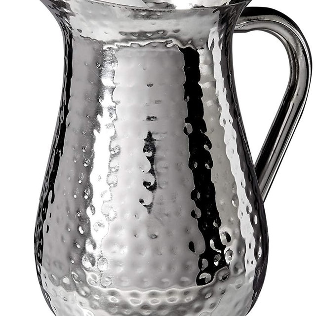 Elegance Hammered 72-Ounce Stainless Steel Pitcher