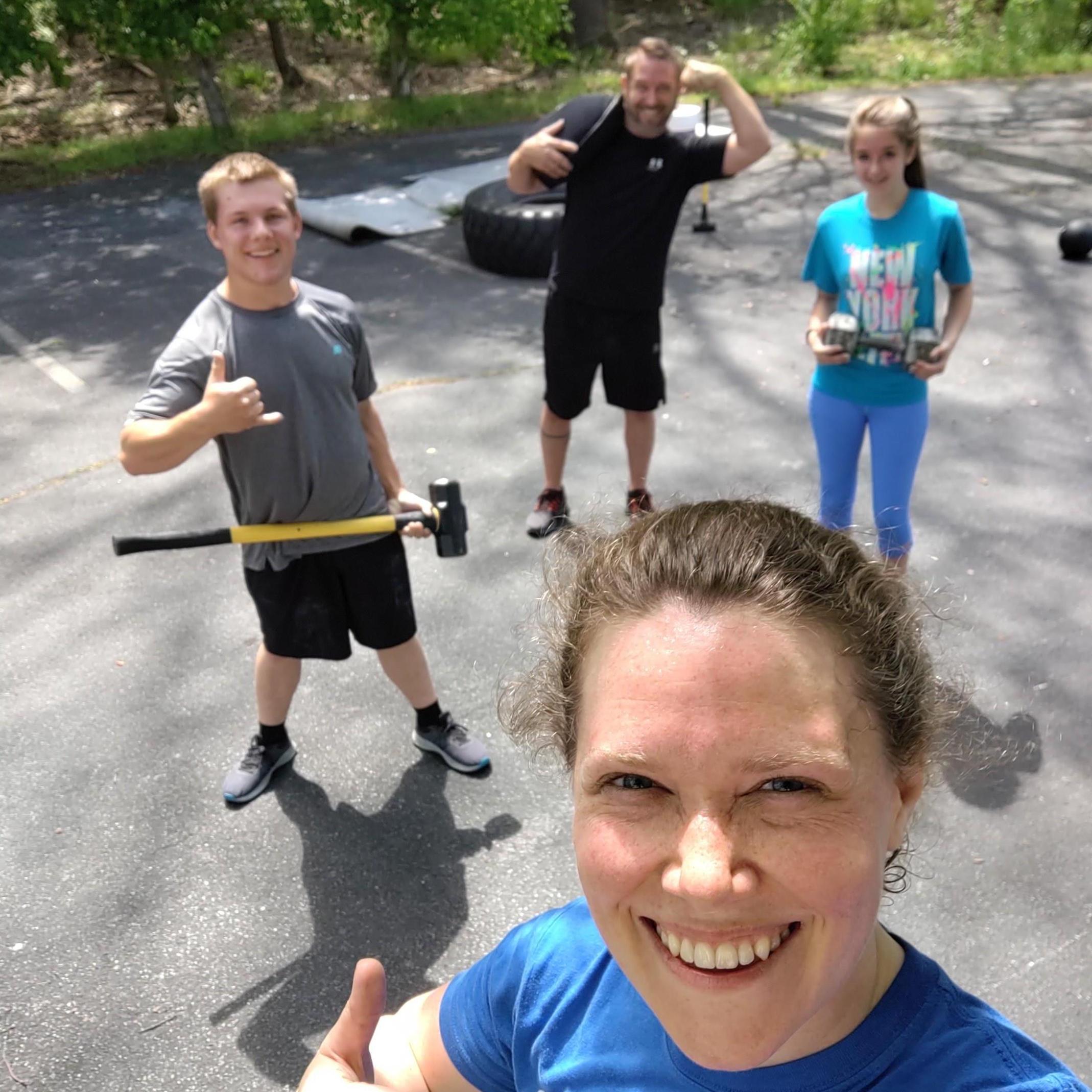 May 2020 - a CrossFit workout with Cousin Tim.