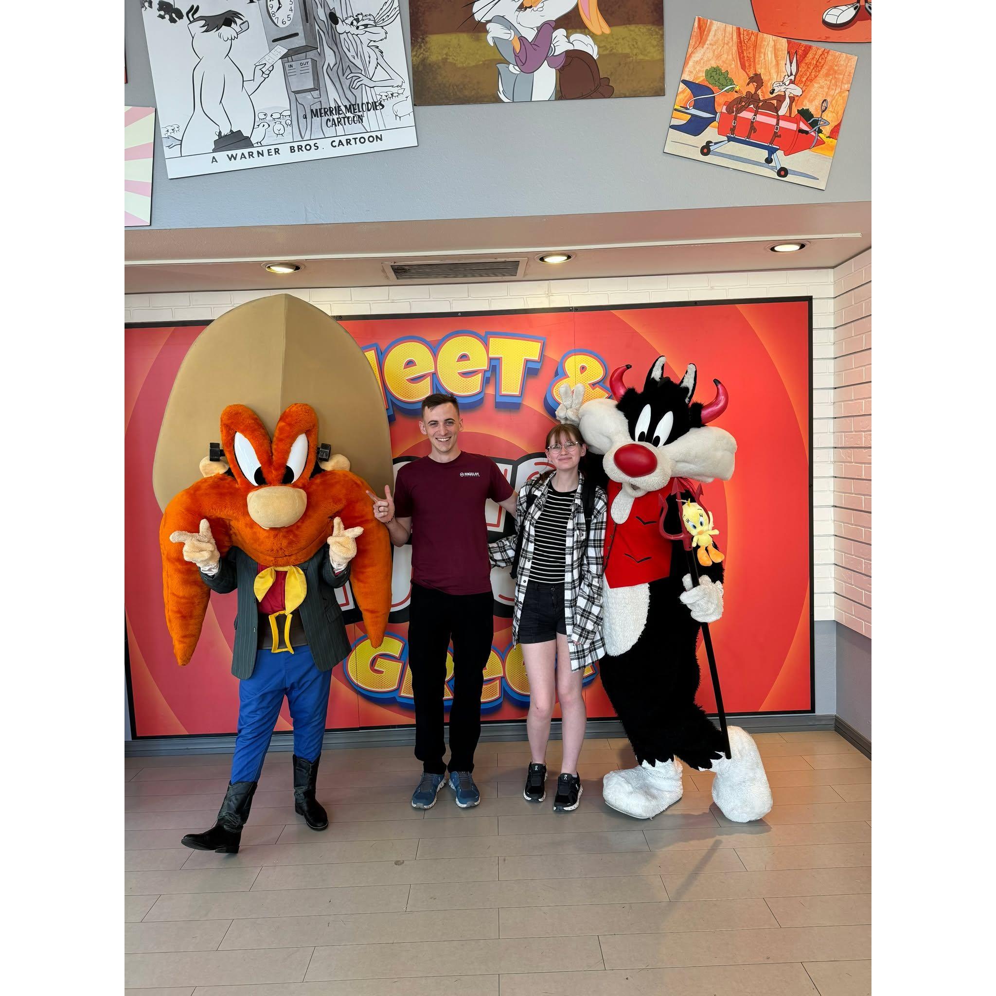 Hanging with pals at Six Flags!