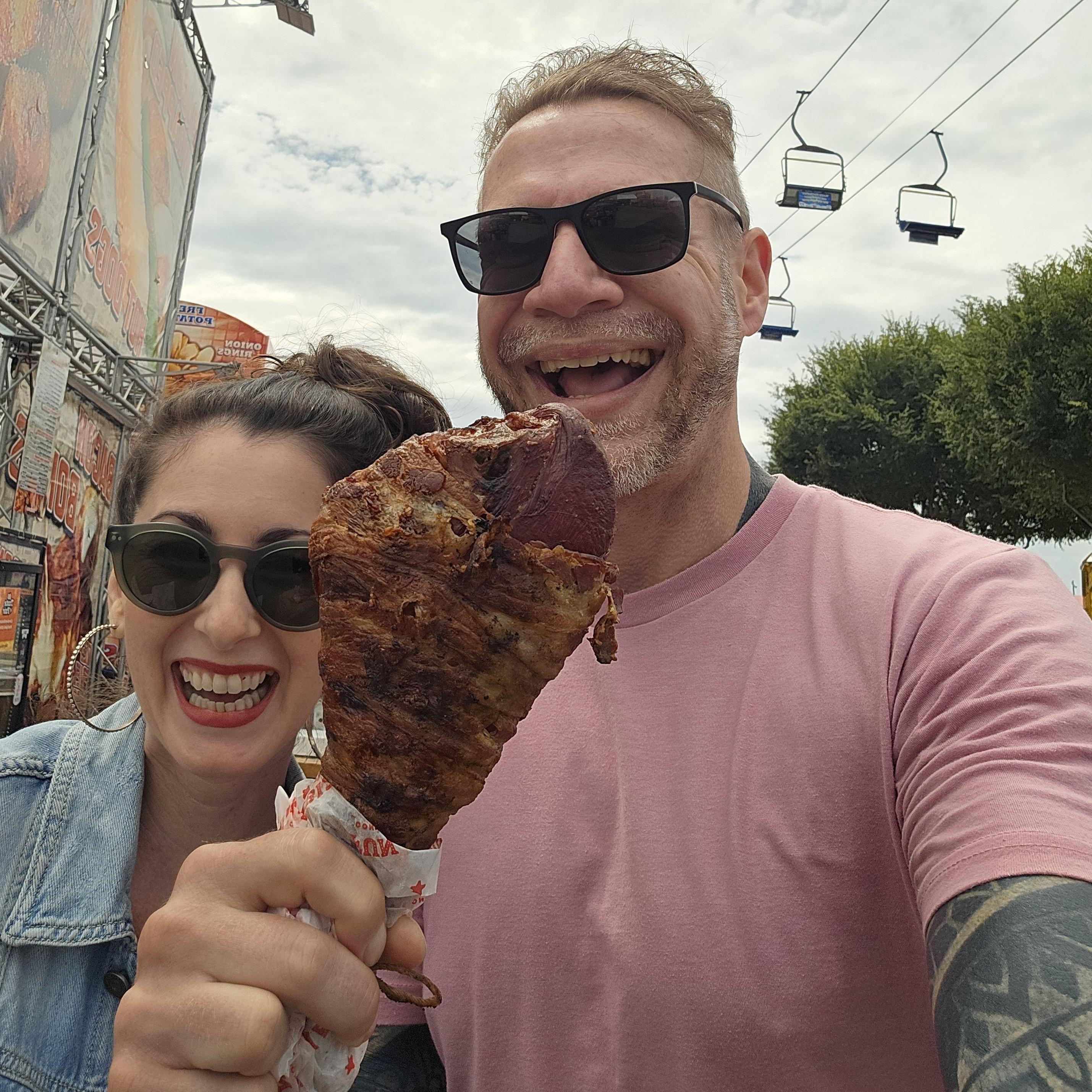 Turkey leg at the Orange County Fair, 2024