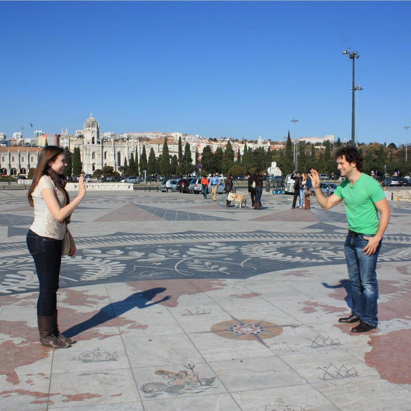 Old World meets New World in Belem, Lisbon.