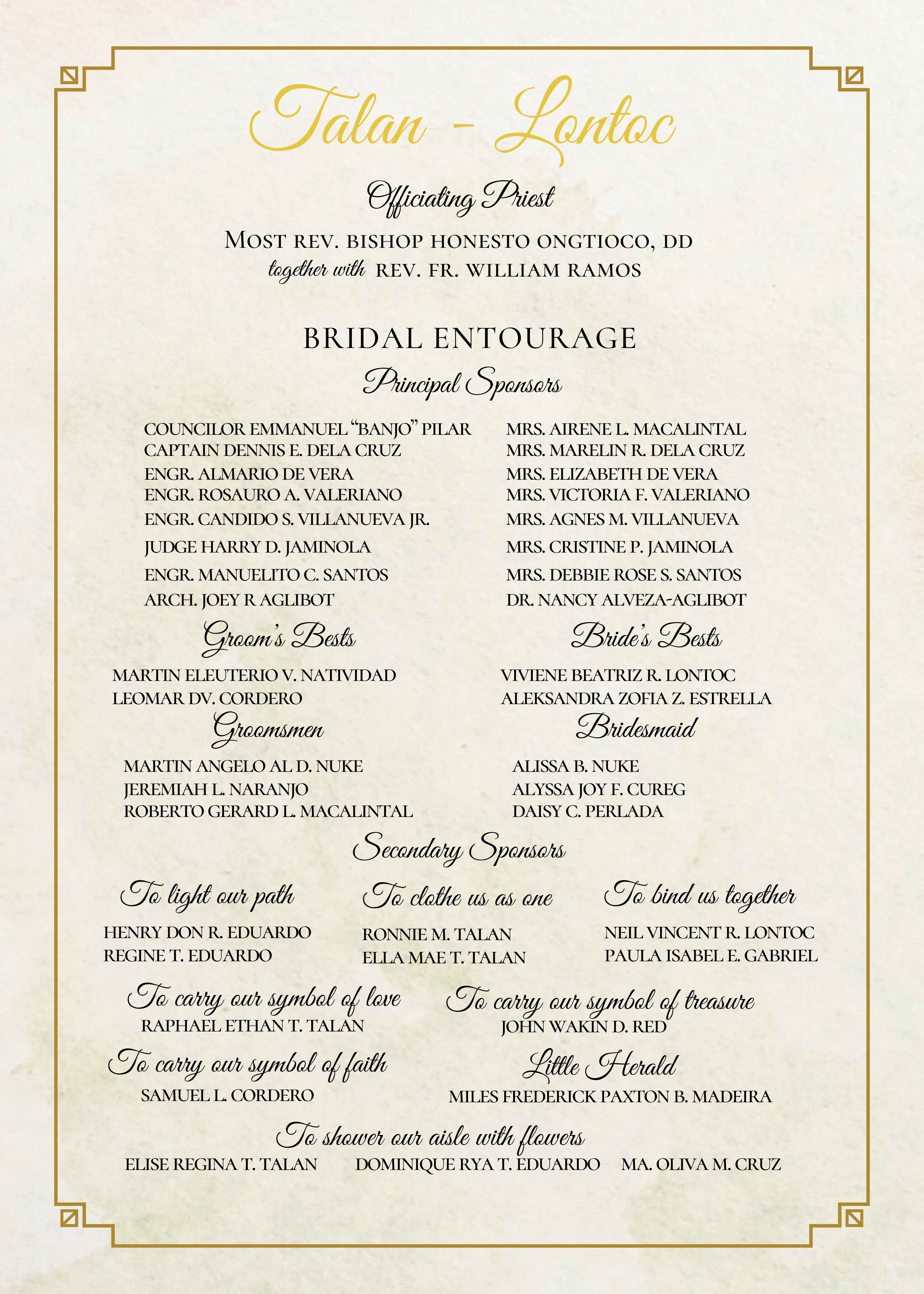 The Wedding Website of Vivienel Lontoc and Ronnel Talan