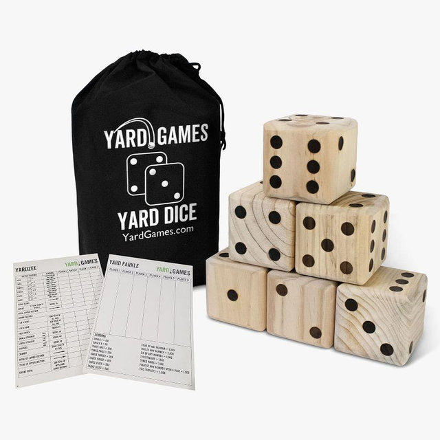 Oversized Wooden Yard Dice