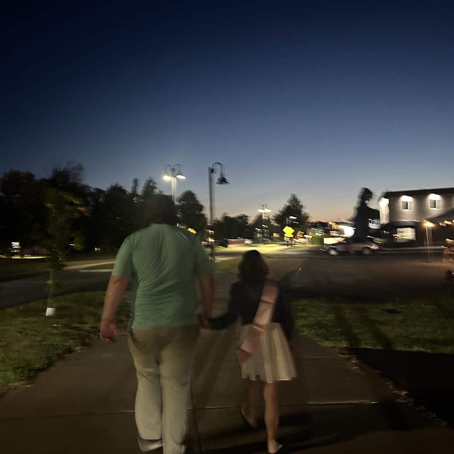 Walking in downtown Canandaigua, NY where he proposed! What a beautiful day!