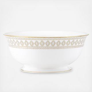 Gilded Pearl Serving Bowl