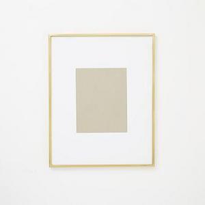 Gallery Frame, Polished Brass, 8" x 10" (15" x 19" without mat)