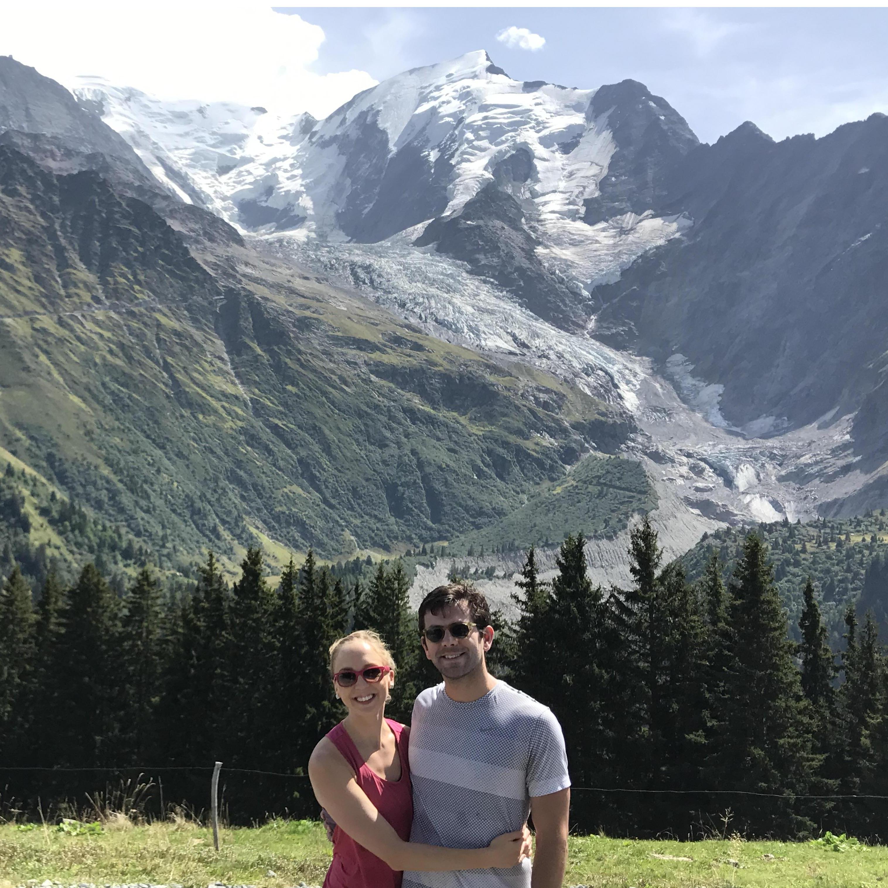 Many an incredible mountain range on the Tour du Mont Blanc hike. We agreed not to post the pics of a delirious Michael hiking up, up, up...