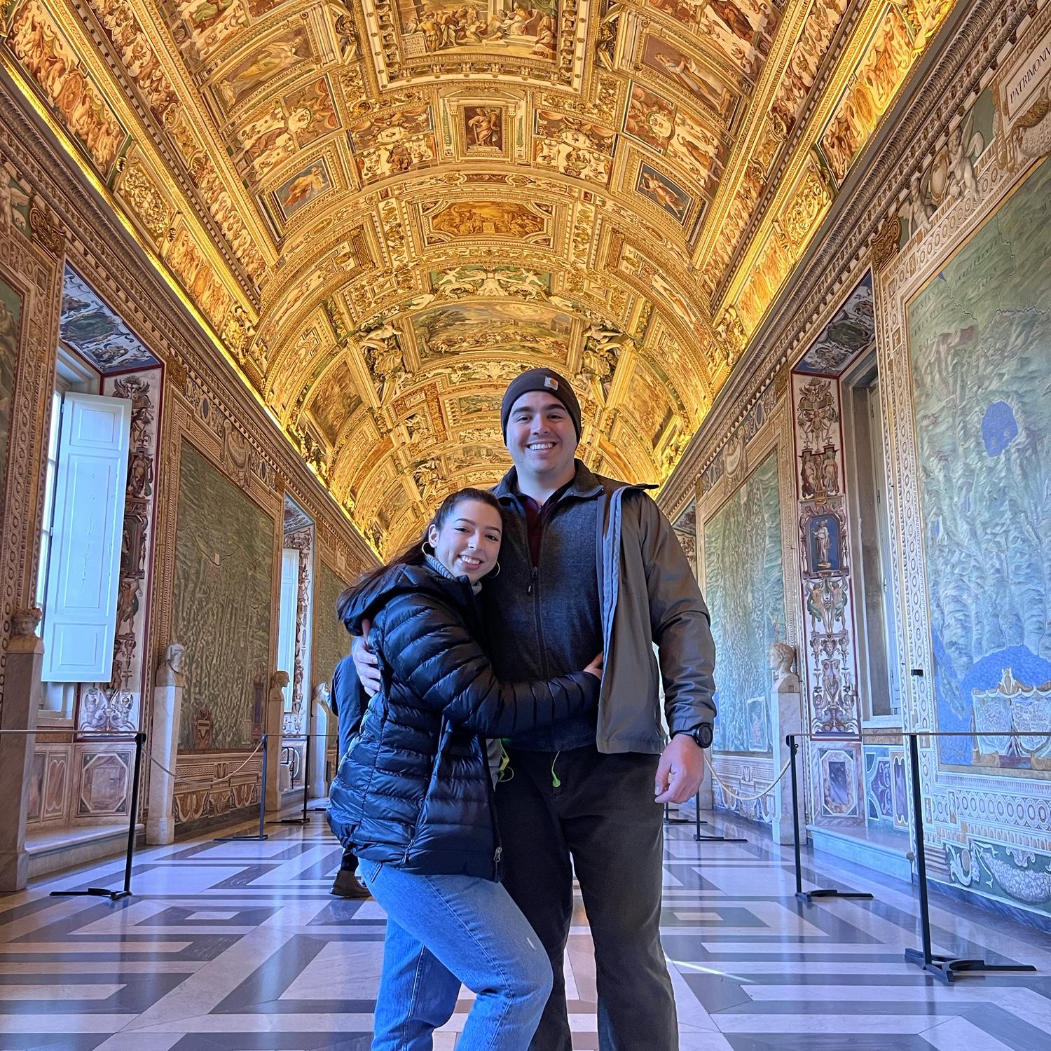 The Vatican gallery of maps.