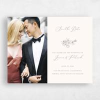 Beige Wedding Save the Date - Abelli Photo