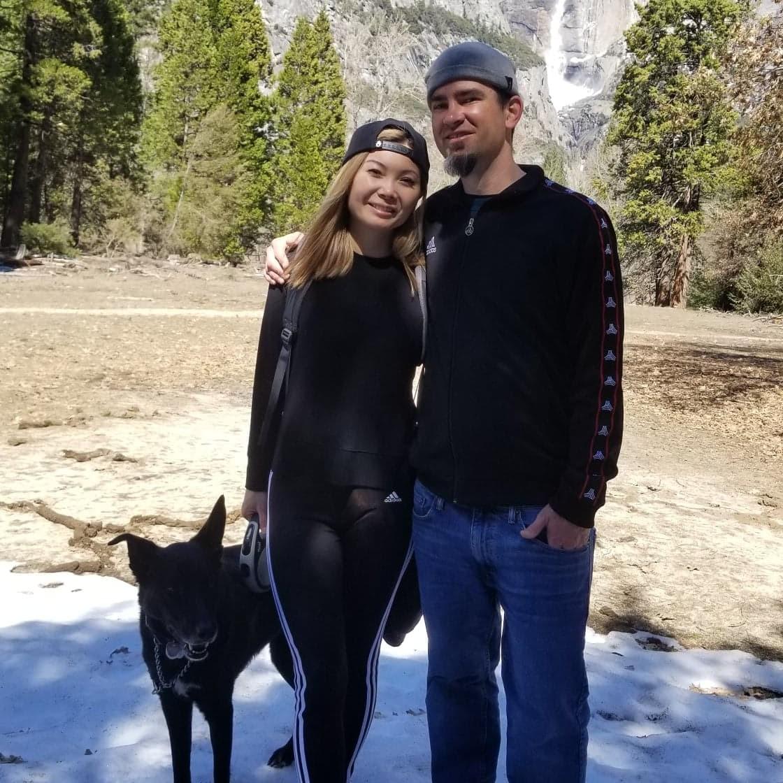 Our little family in the Yosemite Valley