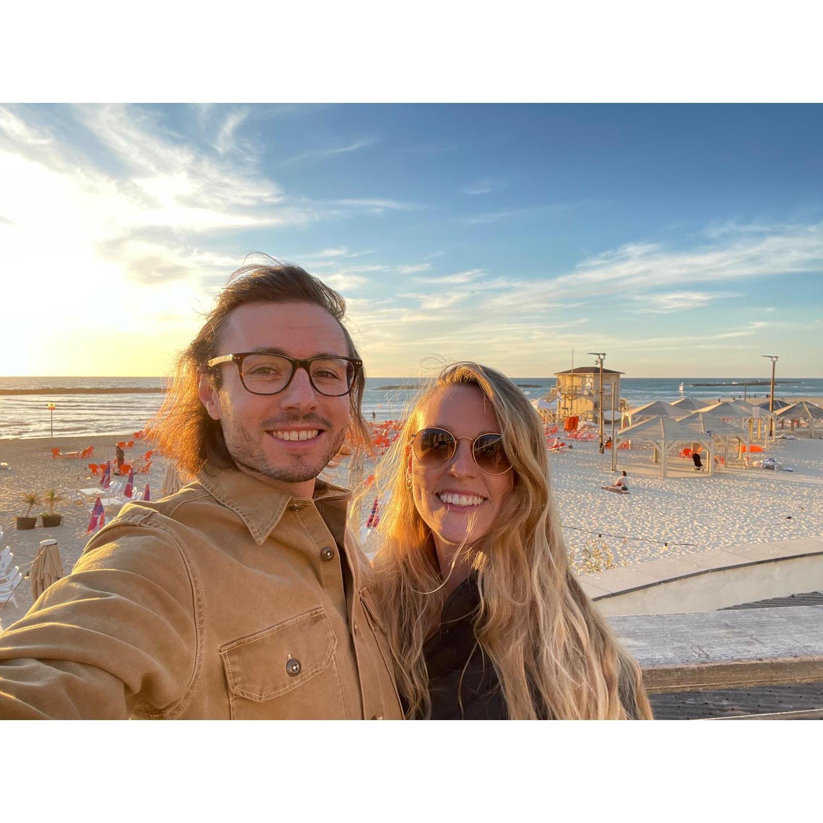 A photo from our favorite beach in Tel Aviv