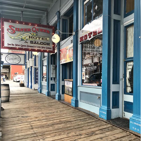 We always stay at the Silver Queen Hotel and Saloon.