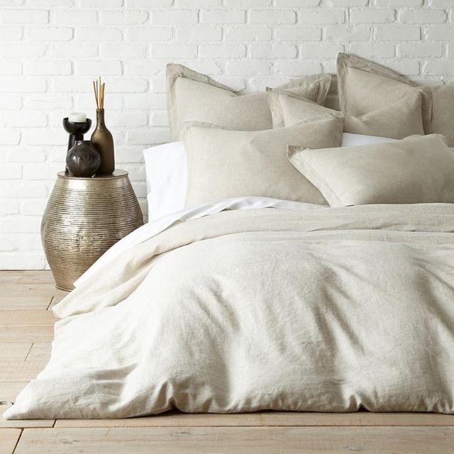 Levtex Home Washed Linen Queen Duvet Cover in Natural