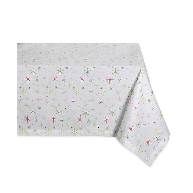 Design Imports Christmas Star Print Tablecloth