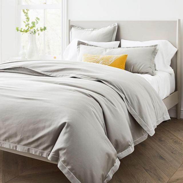 400Tc Sateen Embroidered Platinum, King & King Sham