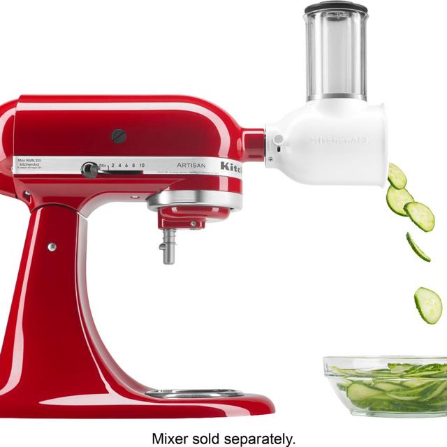 KSMVSA Fresh Prep Slicer/Shredder Attachment for KitchenAid Stand Mixers - White